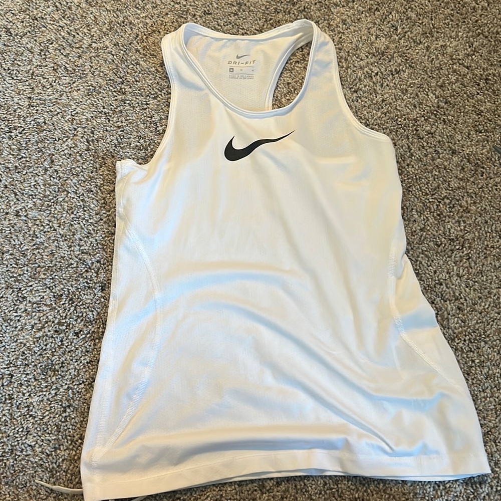 Nike tank size medium white with black swoosh